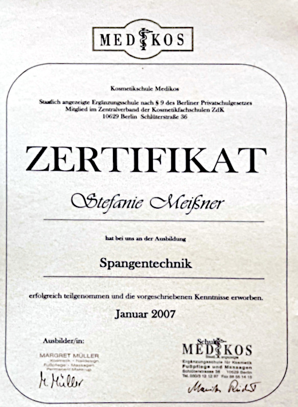 Zertifikat 2